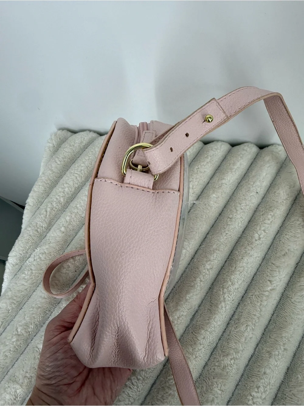 Bath & Body Works Kids Pink Ice Skating Mouse Crossbody Bag